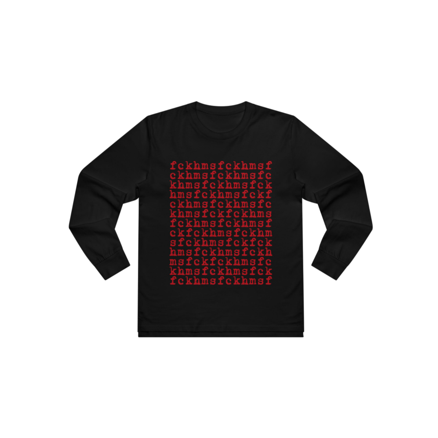 fckhms Unique Long Sleeve Graphic Tee