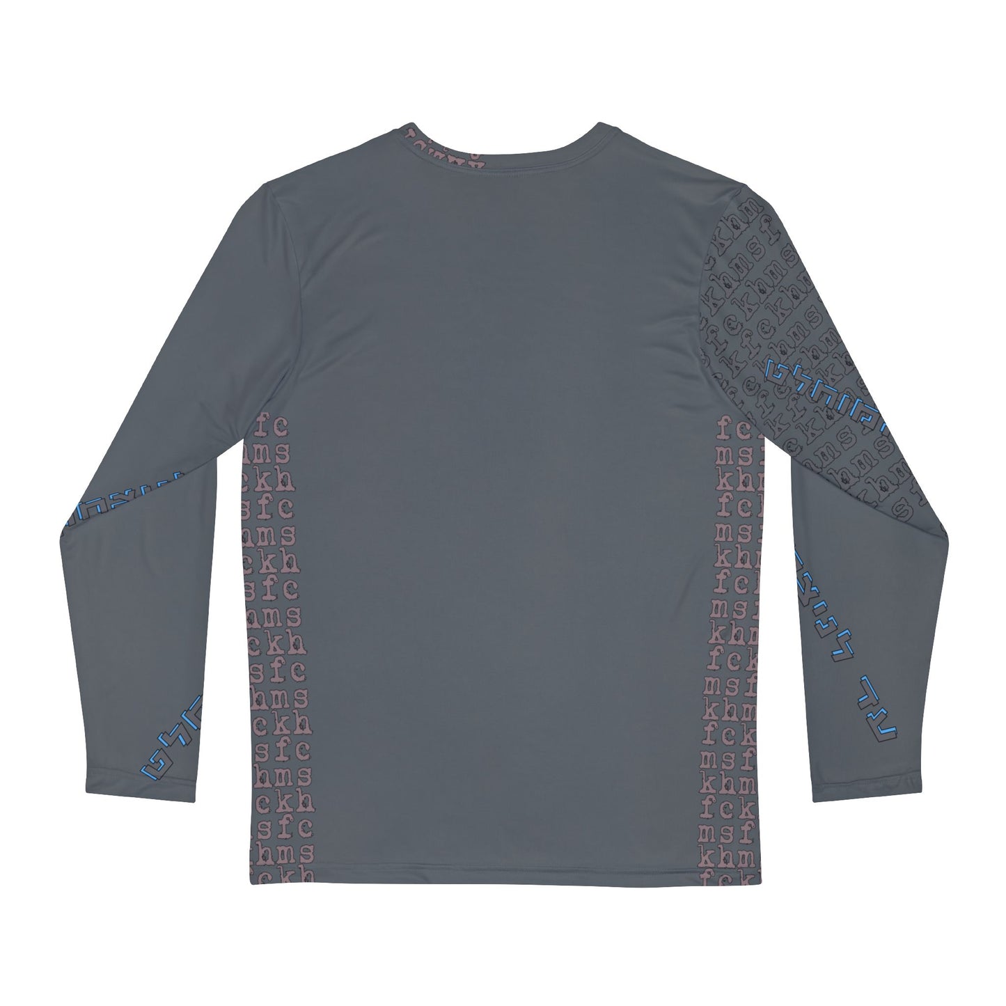 gray ADULT Longsleeve Poly Glatt Kosher: Stand with Israel, Defeat Hamas, Remember the 6 Million, Bring Home the Hostages, G*d bless the IDF