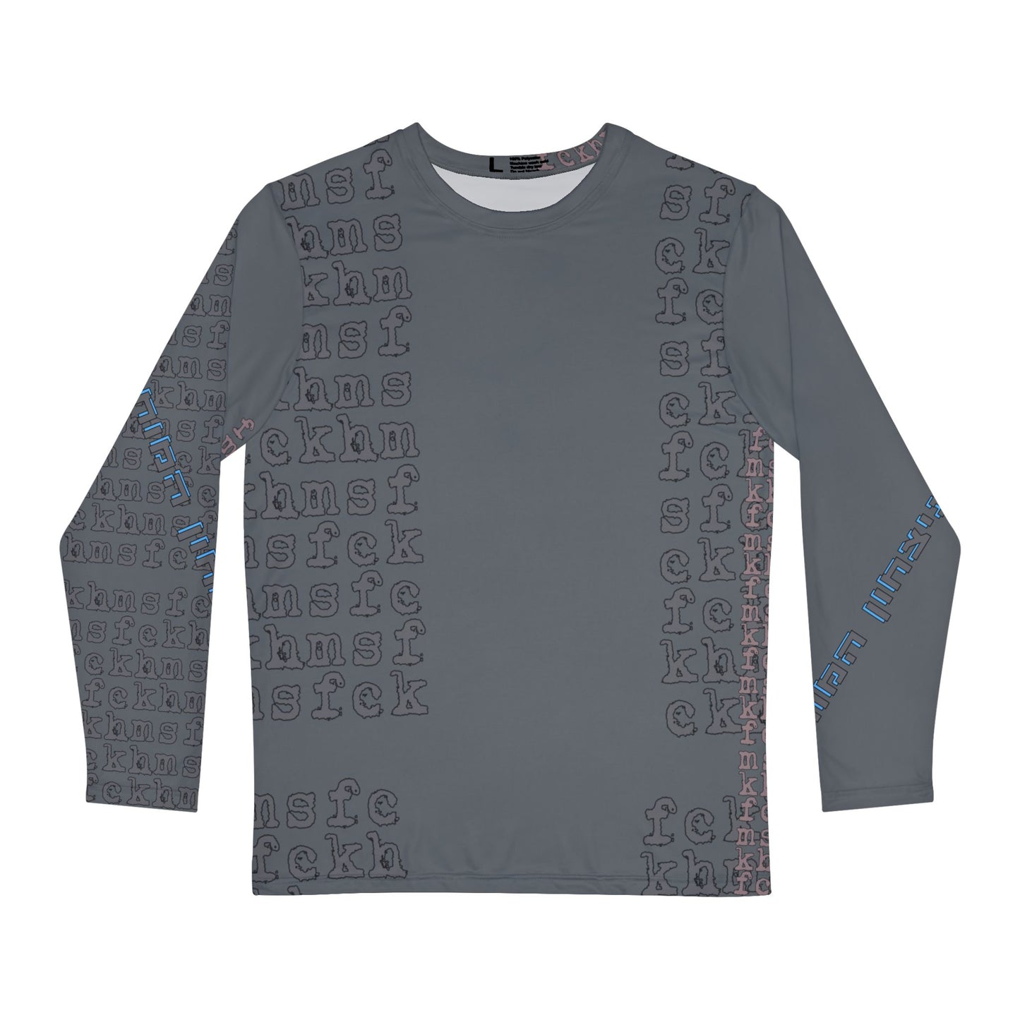 gray ADULT Longsleeve Poly Glatt Kosher: Stand with Israel, Defeat Hamas, Remember the 6 Million, Bring Home the Hostages, G*d bless the IDF