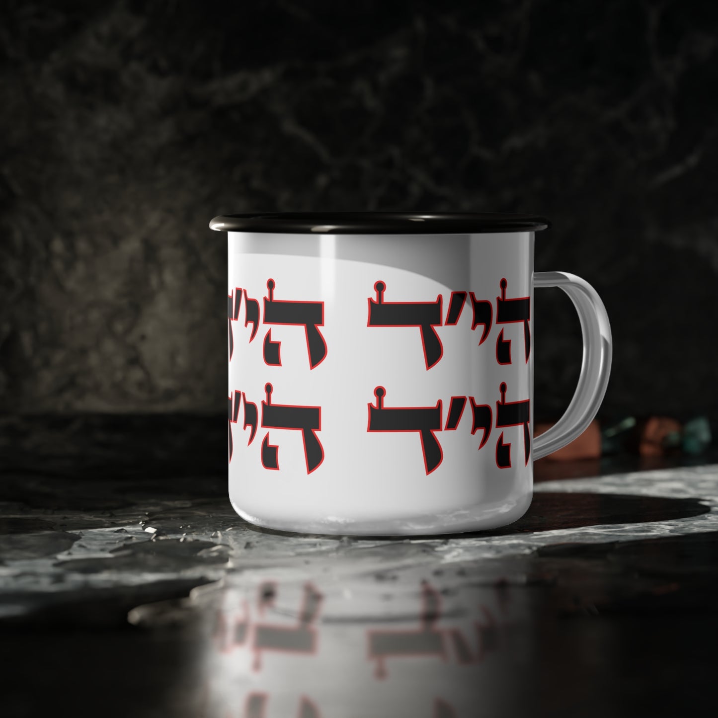EIGHT. ENAMEL Stand with Israel, Defeat Hamas, Remember the 6 Million, Bring Home the Hostages, Praise the heroes of the IDF