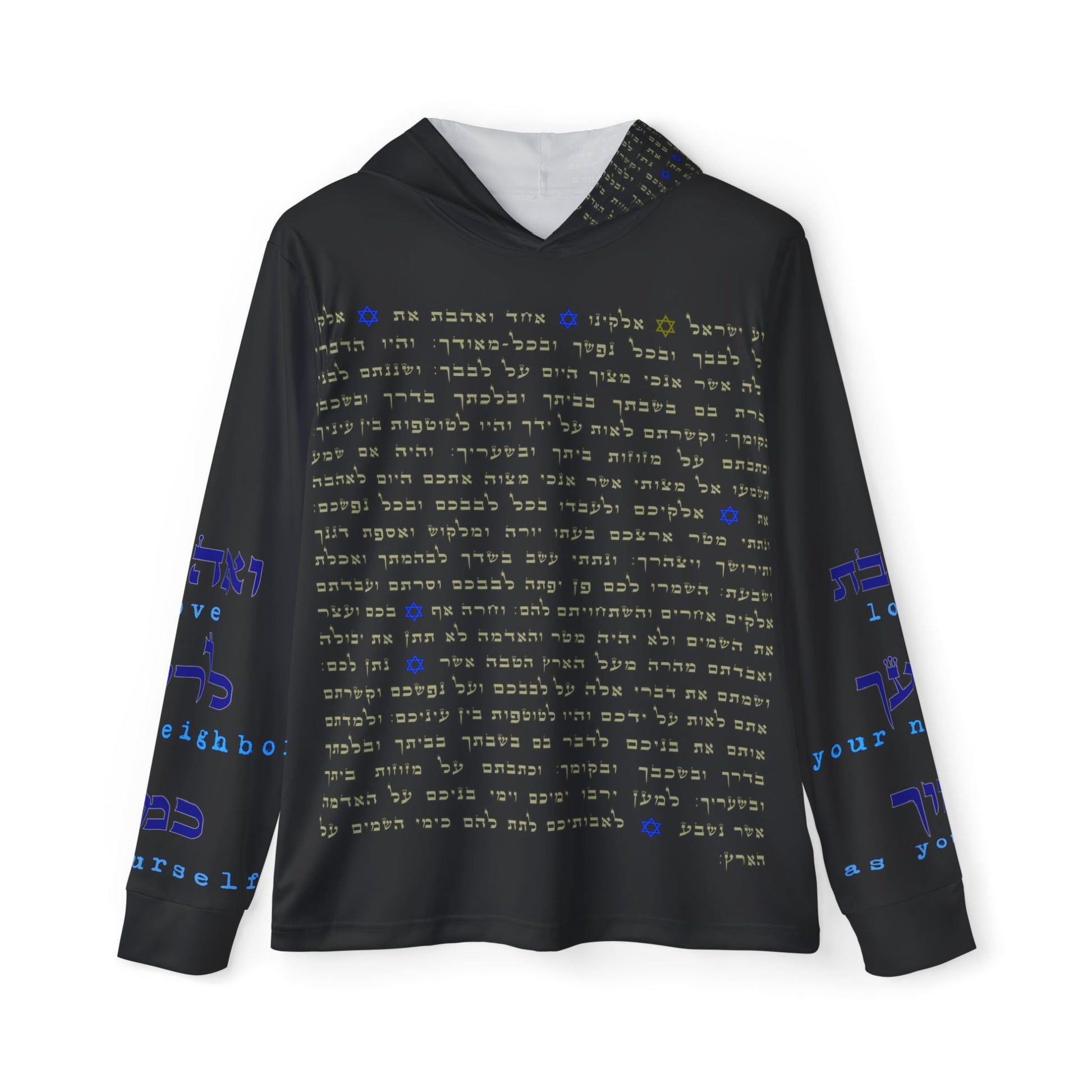 Baruch's Angel Black Graphic Hoodie With Strong Message