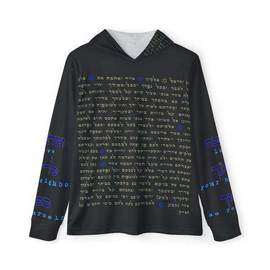 Baruch's Angel Black Graphic Hoodie With Strong Message
